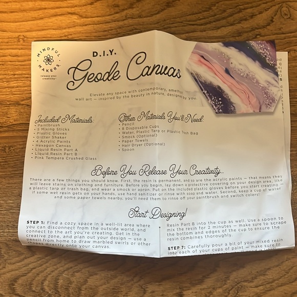 DIY Geode Canvas Wall Art - Picture 4 of 5